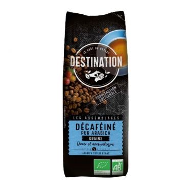 Destination Organic Decaffeinated Coffee Beans Pure Arabica - 250g - Big Brand Coffees