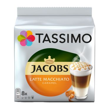 Tassimo Jacobs Latte Macchiato Caramel Coffee pods x 8 T-Discs