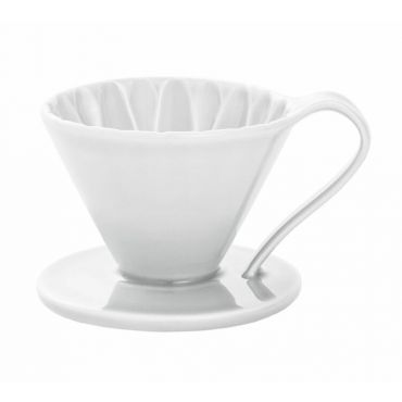 Cafec Arita Flower Dripper White - 1 Cup