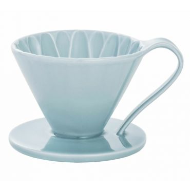 Cafec Arita Flower Dripper Blue - 1 Cup