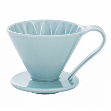 Cafec Arita Flower Dripper Blue - 4 Cups