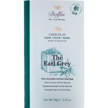 Dolfin Dark Chocolate Bar with Earl Grey Tea - 70g