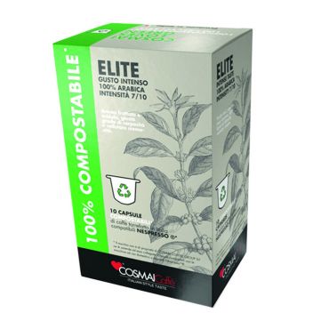 Cosmai Caffè Elite Nespresso Compatible Pods x 10 - Biodegradable / Compostable