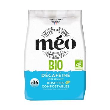Senseo Compatible Pods Cafés Méo Organic Decaf Coffee x 36