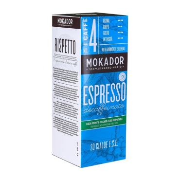 Mokador Castellari Espresso Decaffeinato ESE pods x 20 - Biodegradable / Compostable