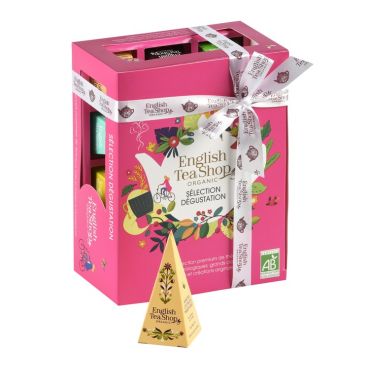 English Tea Shop Organic Classic Collection Gift Box - 12 Pyramid Prisms - Flavoured Teas/Infusions