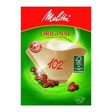 Melitta Original brown coffee filters 102 x 80