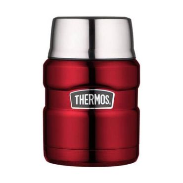 Thermos King Food Flask with Spoon Red - 47cl - BPA free