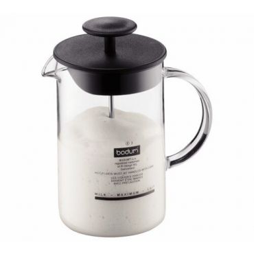 Latteo manual milk frother with glass handle - Bodum
