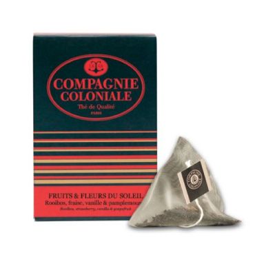 'Fruits et Fleurs du Soleil' fruity rooibos - 25 pyramid bags - Compagnie Coloniale - South Africa