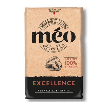 Cafés Méo - Meo - Excellence Arabica Coffee Beans - 1 Kg - Big Brand Coffees