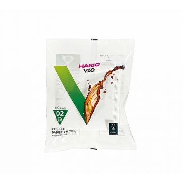 Hario V60 Coffee Filter Papers Size 02 White x 100