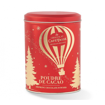 Café-Tasse Hot Chocolate Powder in Christmas Metal Tin - 250g