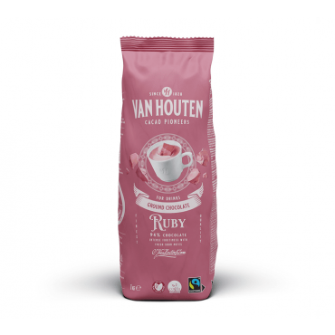 Van Houten Ground Chocolate Ruby - 1kg