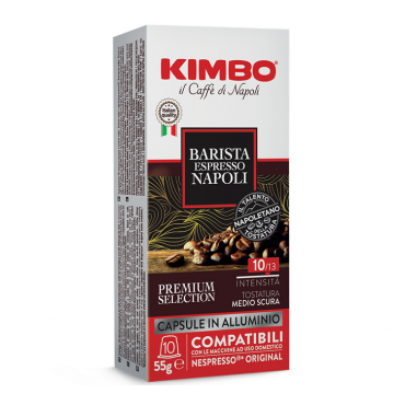 Kimbo - 10 Nespresso* Original Compatible Capsules Espresso Barista Napoli – KIMBO