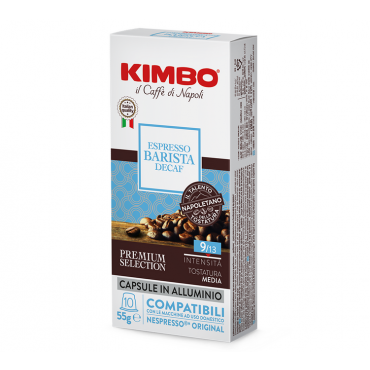 Espresso barista déca 100% Arabica x10 capsules compatibles Nespresso - Kimbo