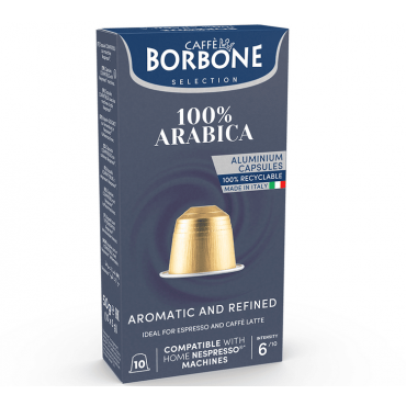 Caffè Borbone - 10 Nespresso* Original Compatible Capsules 100% Arabica - CAFFE BORBONE