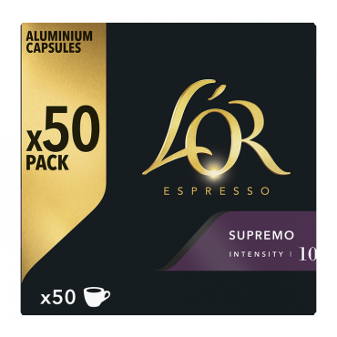 L'Or Espresso - 50 Nespresso* Original Compatible Capsules Supremo – L'OR ESPRESSO - Single capsules