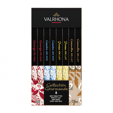 Valrhona's Gourmet Pack of Mini Chocolate Bars - 160g