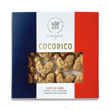 32 Golden Sugar Cubes Rooster Cocorico - Canasuc