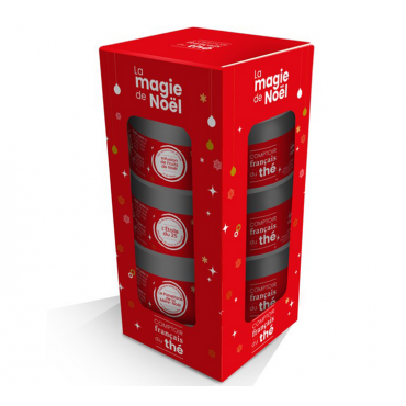 Comptoir Français du Thé Loose Leaf Christmas Tea Selection Box - 3 x 25g - Flavoured Teas/Infusions