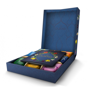 Pukka Organic Tea and Herbal Tea Selection Box Blue Collection 2024 x 45 Tea Bags - Flavoured Teas/Infusions