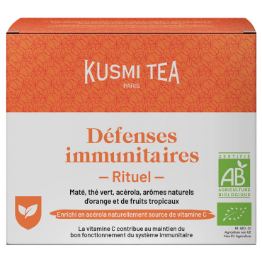 Kusmi Tea Organic Green Tea Immune Defense Ritual x 18 Tea Bags - Flavoured Teas/Infusions