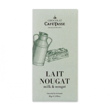 Café-Tasse Milk Chocolate Bar with Nougat - 85g