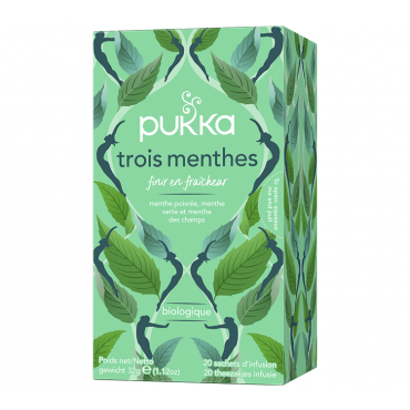 Pukka Organic Herbal Tea Three Mint x 20 Tea Bags - Infusion / Herbal Tea