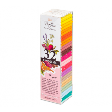 Dolfin Assortment of Delicious Chocolate Squares x 32