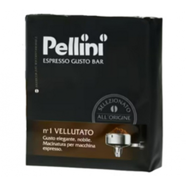Pellini Espresso Gusto Bar 'n°1 Vellutato' ground coffee - 2x250g