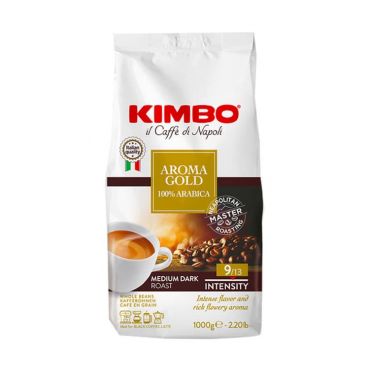 Kimbo Coffee Beans Aroma Gold 100% Arabica - 1kg - Big Brand Coffees,Big brand