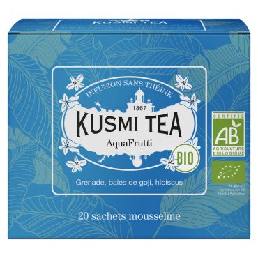Kusmi Tea Organic Herbal Tea AquaFrutti - 20 tea bags - Flavoured Teas/Infusions