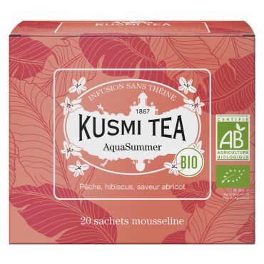 Kusmi Tea Organic AquaSummer Herbal Tea - 20 tea bags - Flavoured Teas/Infusions