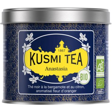 Kusmi Tea Organic Anastasia Tea - 100g Loose Leaf Tin - Flavoured Teas/Infusions