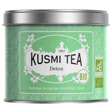 Kusmi Tea Detox Organic Tea - 100g Loose Leaf Tin - Flavoured Teas/Infusions