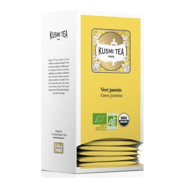 Kusmi Tea Organic Jasmine Green Tea - 25 tea bags - Flavoured Teas/Infusions