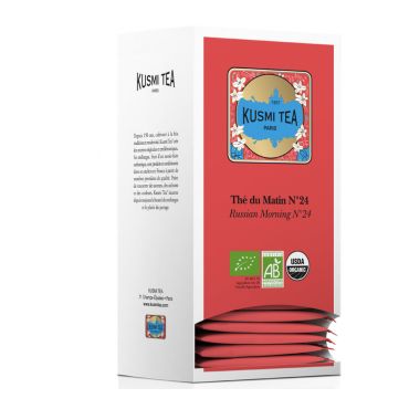 Kusmi Tea Organic Black Tea Russian Morning N°24 - 25 tea bags - Flavoured Teas/Infusions