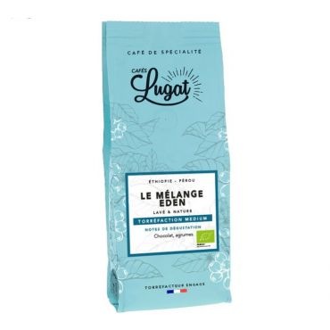 Lugat MCB - Cafés Lugat Organic Coffee Beans Le Mélange Eden - 250g - Ethiopia