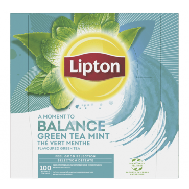 Lipton Mint Green Tea Feel Good Selection - 100 tea bags - Indonesia