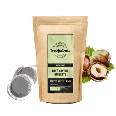 Flavoured Senseo Pods Hazelnut Les Petits Torréfacteurs x 18 - Made in France