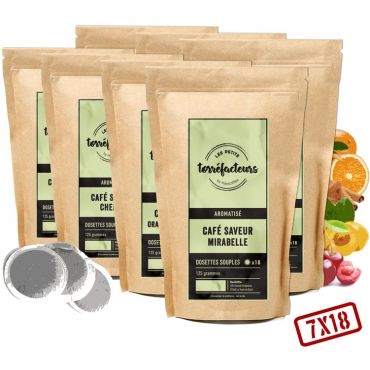 Senseo-Compatible Discovery Pack 2 by Les Petits Torréfacteurs - Flavoured Coffee Pods x 126 - Discovery pack