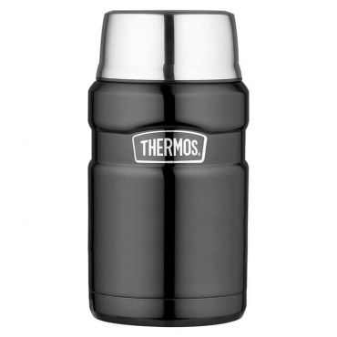 Thermos King Food Flask Grey Stainless Steel - 71cl