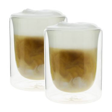 Pylano set of 2 'Mila' double wall cappuccino glasses - 250ml - Double wall