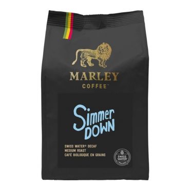 Marley Coffee Simmer Down Organic Decaf Coffee Beans - 227g - Decaffeinated coffee