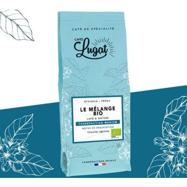 Cafés Lugat "Mélange Bio" organic ground coffee - 250g - Ethiopia