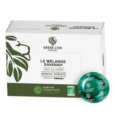 Green Lion Coffee - 50 Nespresso* Pro Compatible Capsules Le Mélange Savanah Organic – GREEN LION COFFEE