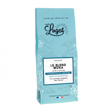 Cafés Lugat Coffee Beans Le Blend Moka Ethiopia - 250g - Ethiopia