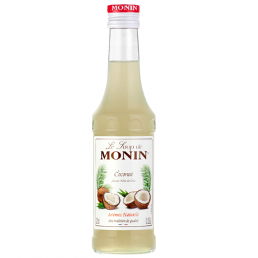 Monin Coconut Syrup - 25cl - Manufactured in France