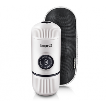 Wacaco Nanopresso Elements Chill White - Portable Coffee Maker + Free Case